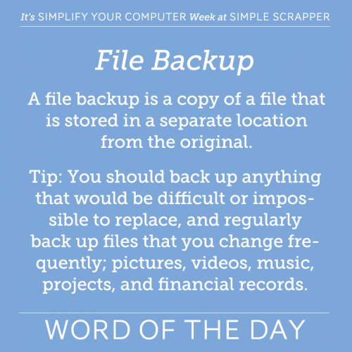 WOTD File Backup