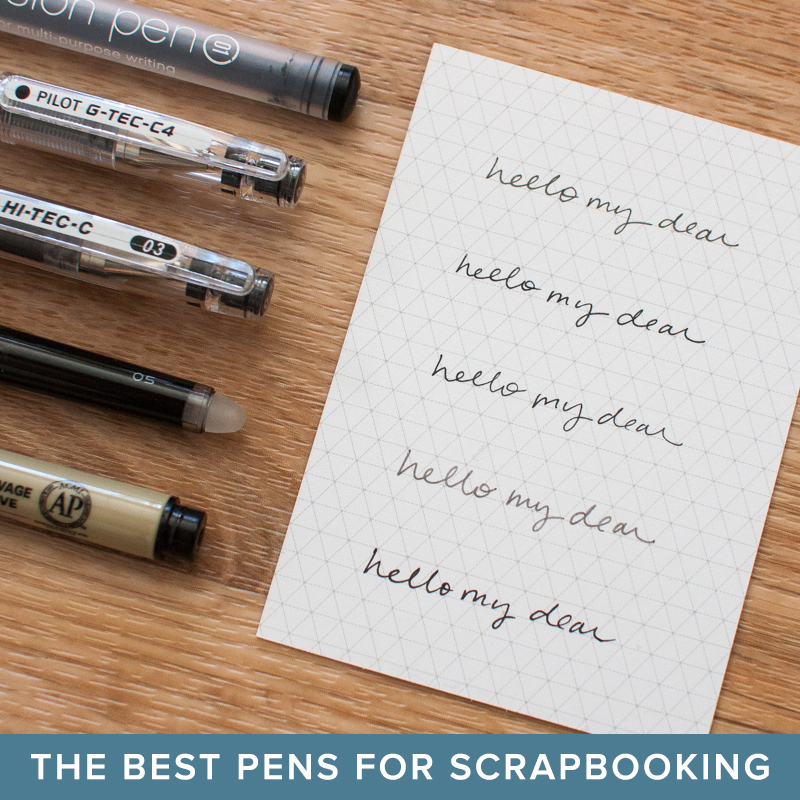 My Favorite Pens for Scrapbooking from Simple Scrapper