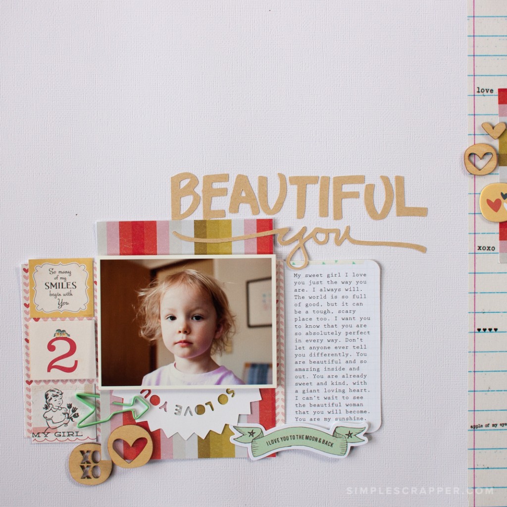 Create Page Titles Easily with Cut Files Simple Scrapbook Idea