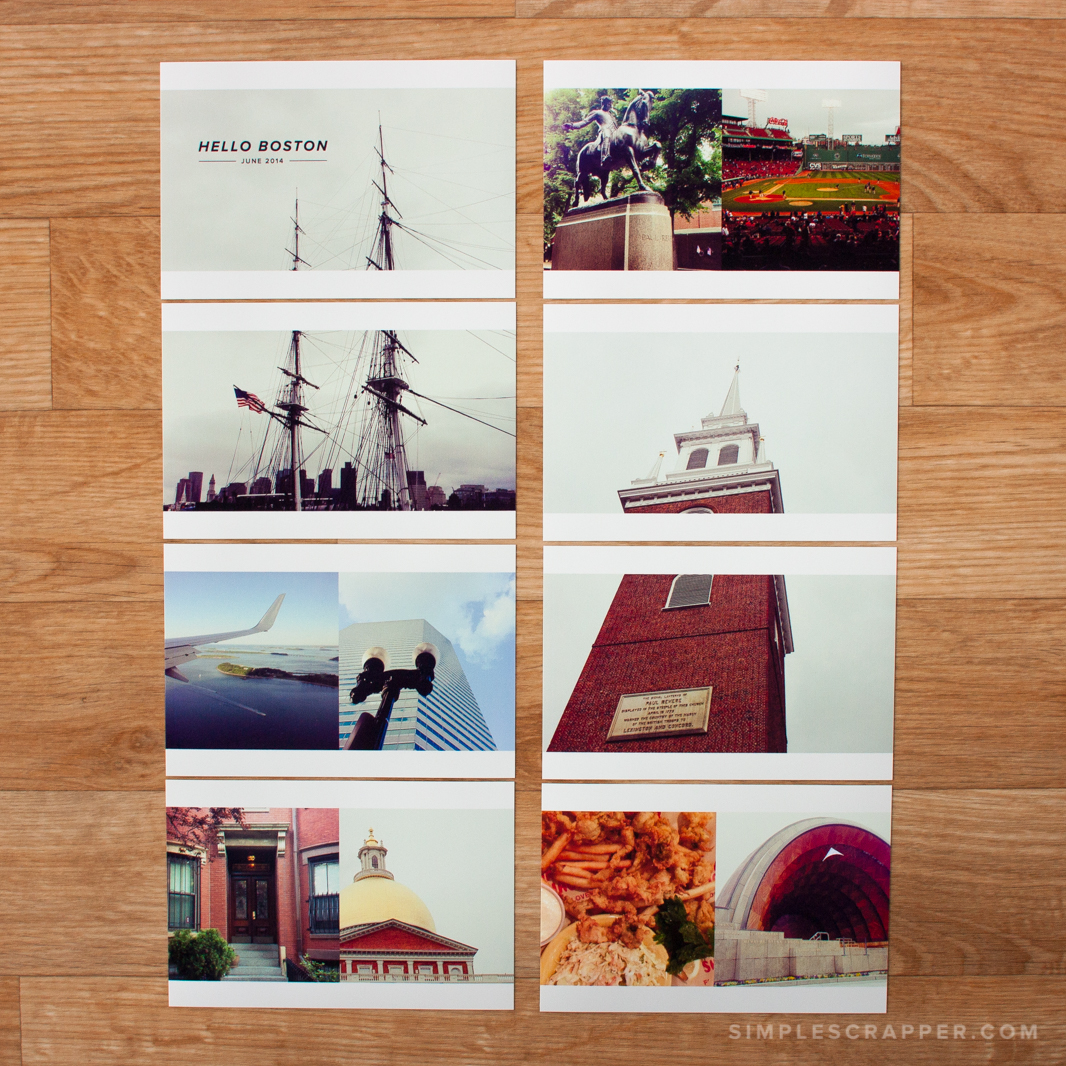 Our Boston Adventure in Photos | Simple Scrapbook Layout