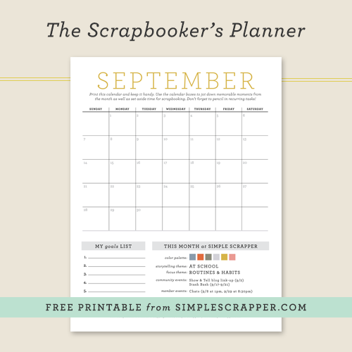 September Membership Reveal + Free Calendar Printable
