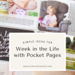 Pocket Page Ideas for Week in the Life