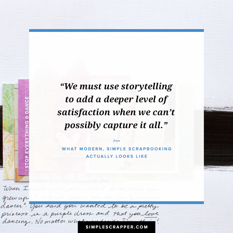 What Modern, Simple Scrapbooking Actually Looks Like Simple Scrapper