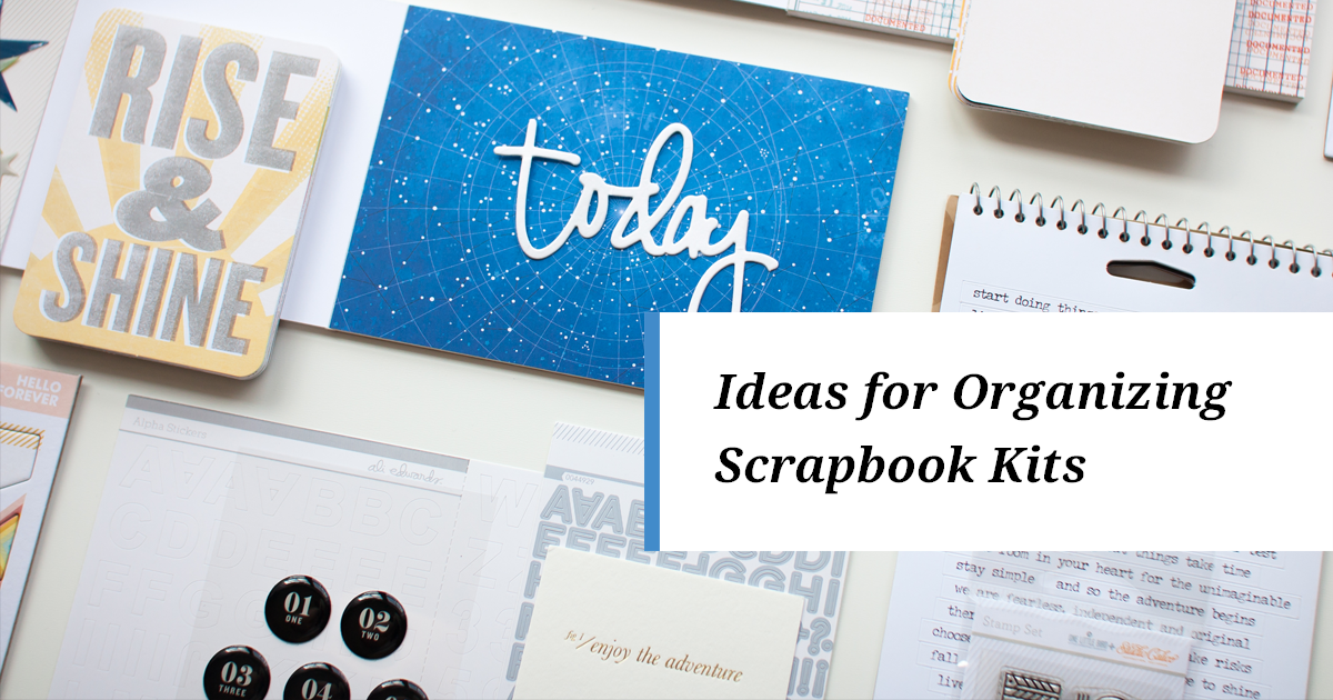 Ideas for Organizing Scrapbook Kits Simple Scrapper