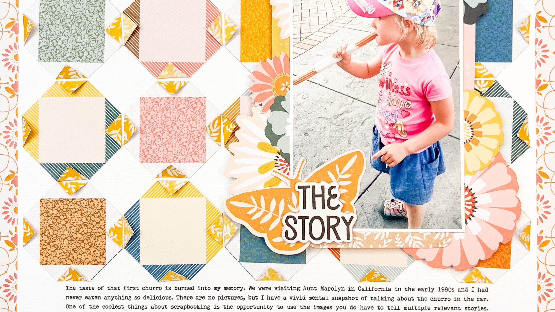 Layout: Dimensional Paper-Pieced Background